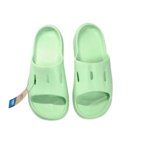 HOKA UNISEX ora recovery slide 3 lime glow Size12 men 14 women  NWT - Picture 2 of 9